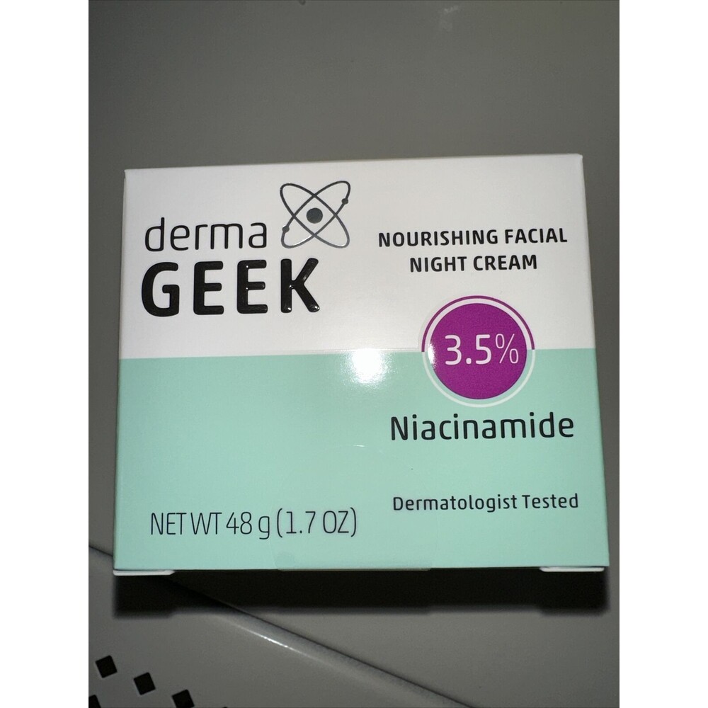 DermaGEEK Nourishing Facial Night Cream 3.5% Niacinamide 48g/1.7oz. New In Box - Picture 2 of 2